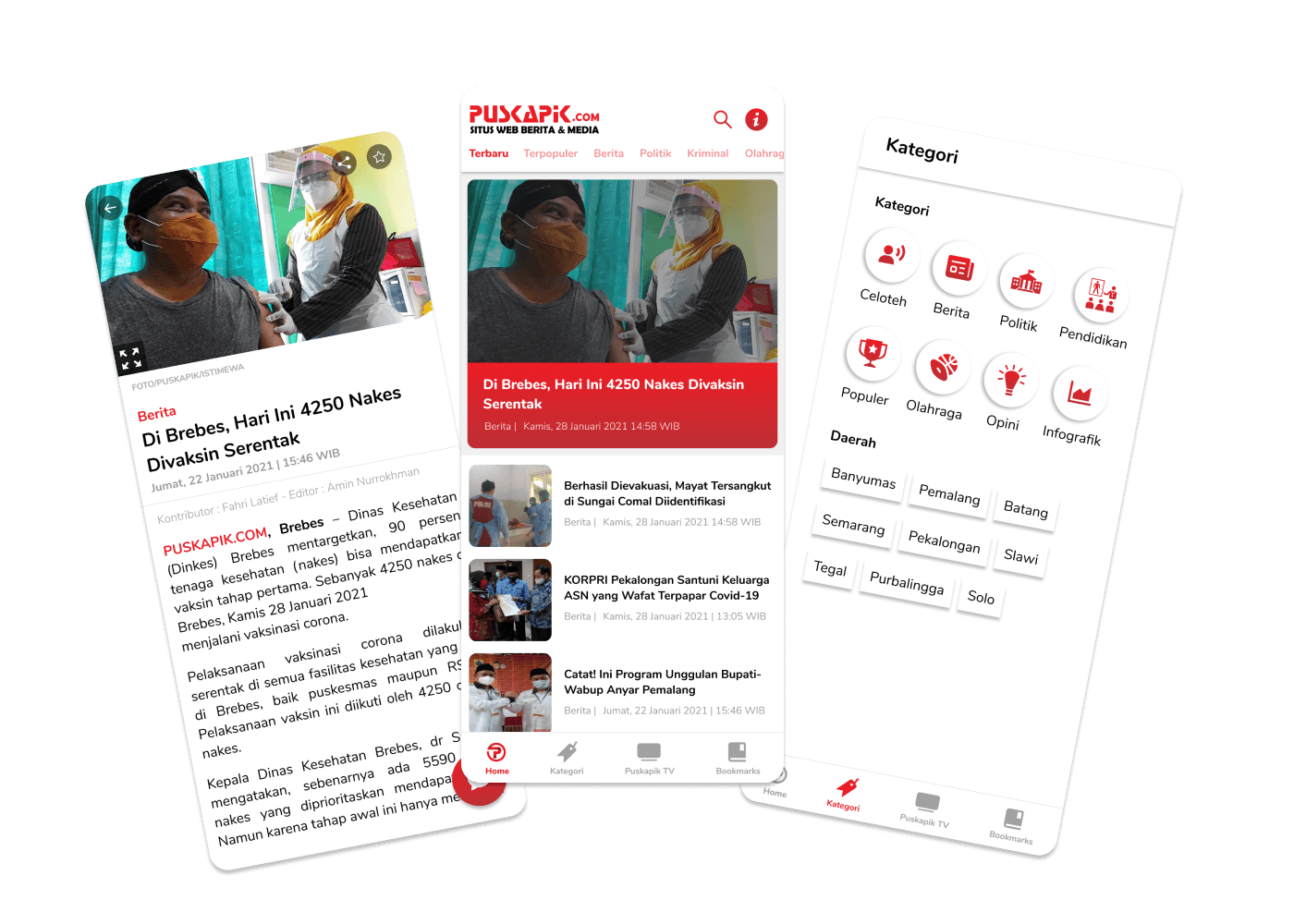 Puskapik News Portal Mobile Application