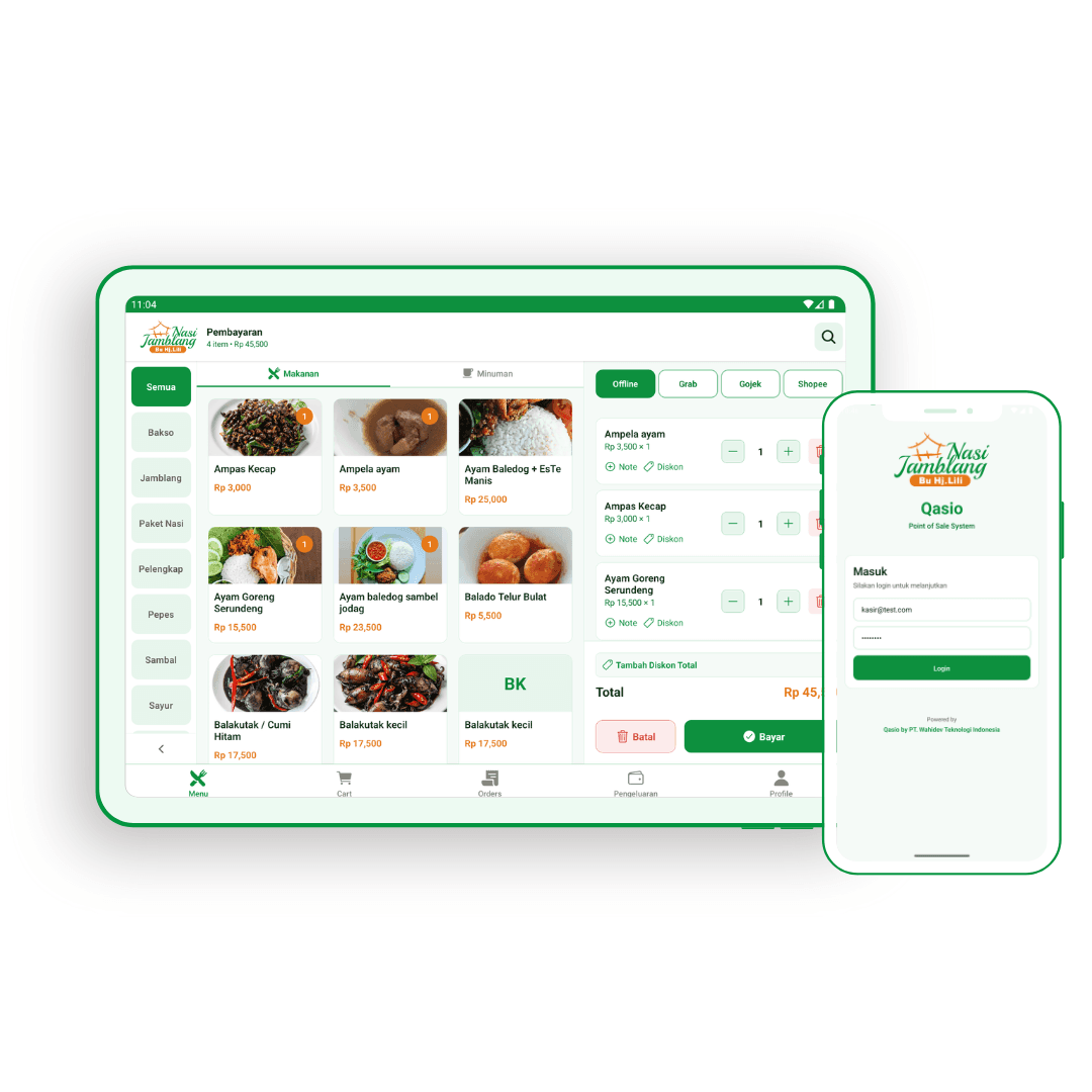Qasio Kasir Nasi Jamblang — Kasir Kuliner