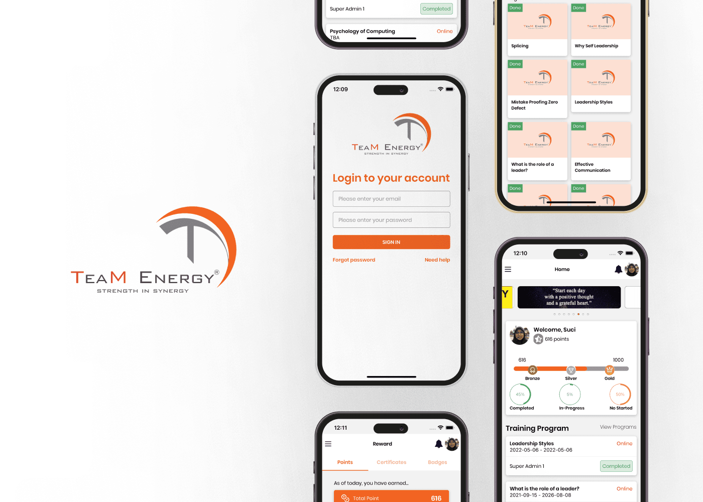 TeamEnergy e-Learning Mobile Apps